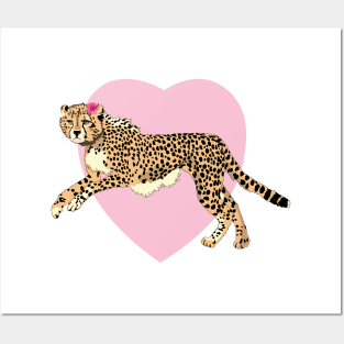 Cheetah Running Posters and Art